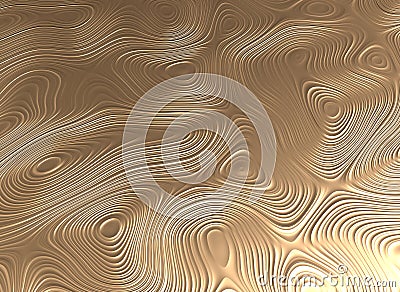 Golden wood ring elegant pattern Stock Photo