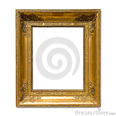 antique gold picture frame Stock Photo
