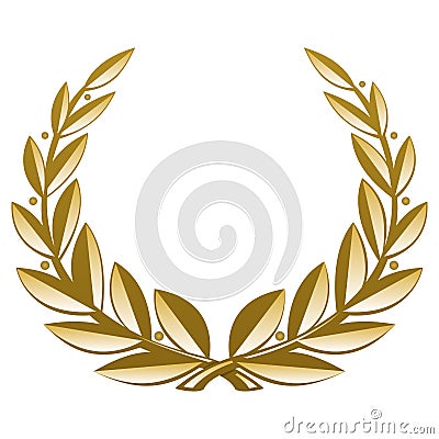 Golden Wreath Vector Illustration