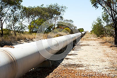 Goldfields Water Pipeline Stock Photo