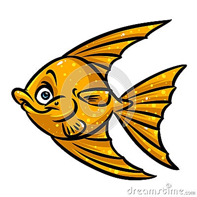 Goldfish desire cartoon Cartoon Illustration