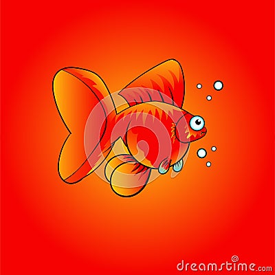 Goldfish vector illustration Vector Illustration