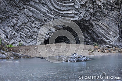 Gole dellâ Alcantara gorge with river Alcantara close to Taormina, Sicily Italy Stock Photo