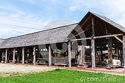 Golesti Museum. Museum of Viticulture and Pomiculture Editorial Stock Photo