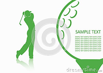 Golf background Vector Illustration
