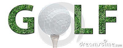 Golf ball Stock Photo