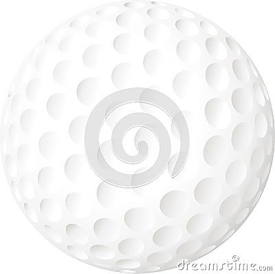 Golf ball Vector Illustration