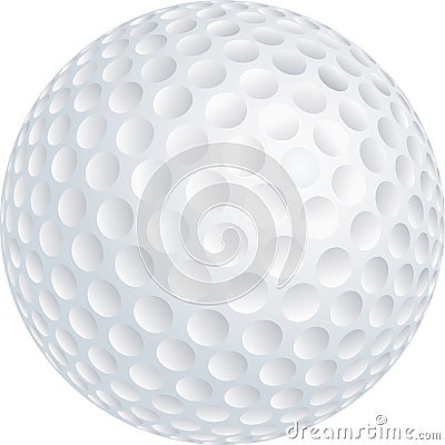 Golf ball Vector Illustration