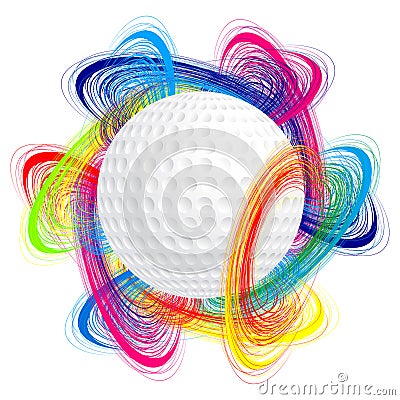 Golf ball Vector Illustration