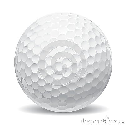 Golf Ball Vector Illustration