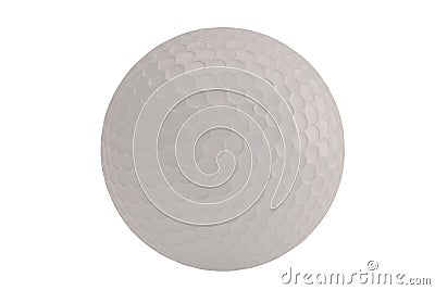A golf ball isolatedon white background. 3D illustration. Cartoon Illustration