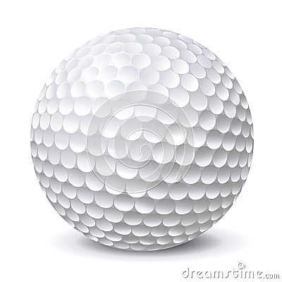 Golf ball Vector Illustration