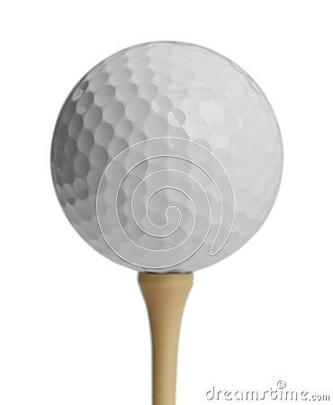 Golf Ball Tee Stock Photo