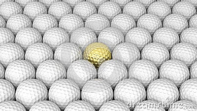 Golf balls Stock Photo