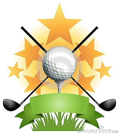 Golf Banner Vector Illustration