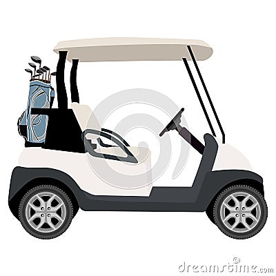 Golf cart Vector Illustration