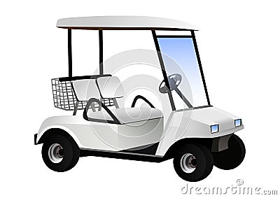 Golf cart Vector Illustration