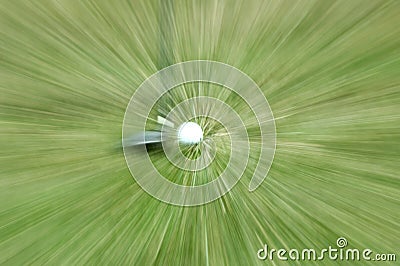 Golf Club and Ball Stock Photo