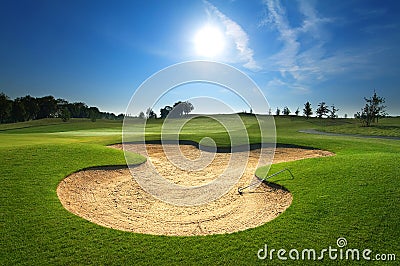 Golf course Stock Photo