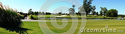 Golf course fairway Stock Photo