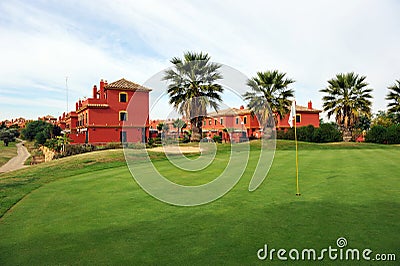 Golf course of Islantilla, Huelva, Spain Stock Photo