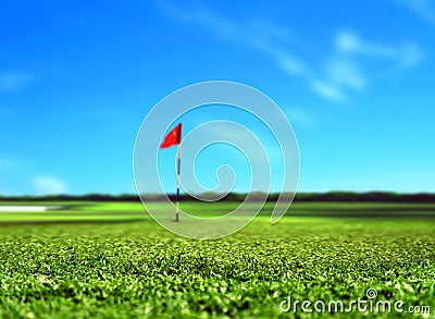 Golf Course Landscape Stock Photo