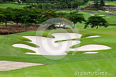 Golf Courses Stock Photo