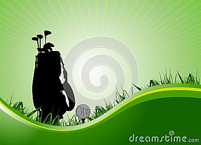 Golf equipment Vector Illustration
