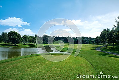 Golf field Stock Photo