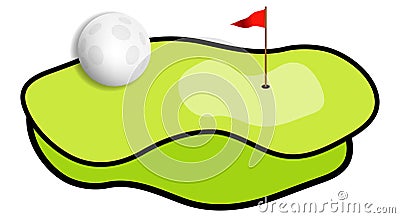 Golf field Stock Photo