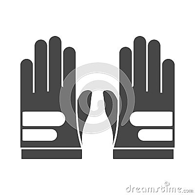 golf gloves equipment Vector Illustration