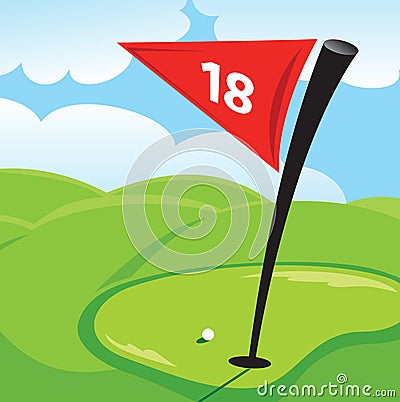 Golf Green Vector Illustration