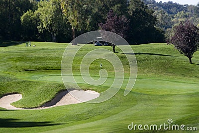 Golf Green Stock Photo