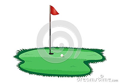 Golf hole Stock Photo