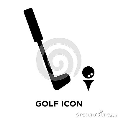 Golf icon vector isolated on white background, logo concept of G Vector Illustration