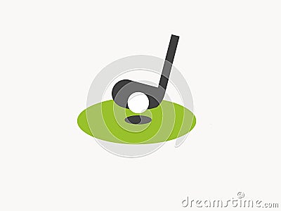 Golf logo for any usage Stock Photo