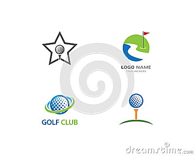 Golf Logo Template Vector Illustration