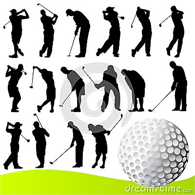 Golf player vector Vector Illustration