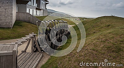 Golf pull carts Stock Photo