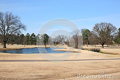 Golf Resort Landscape Stock Photo