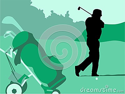 Golf Swing Stock Photo