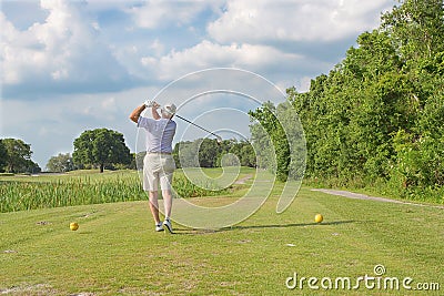 Golf Swing Stock Photo