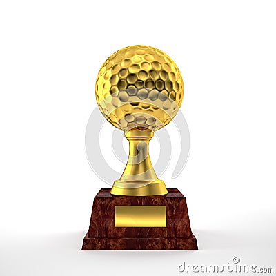 Golf trophy Stock Photo