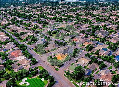 Golfcrest / Bellfort / Reveille neighborhood in Houston, Texas USA. Stock Photo