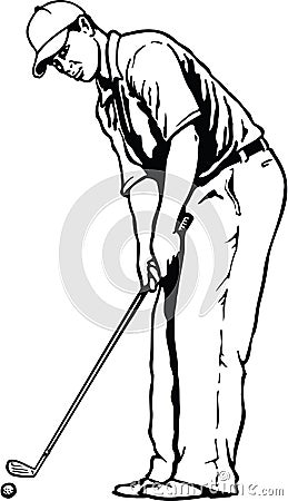 Golfer Vector Illustration Vector Illustration