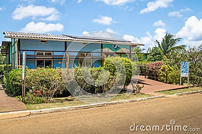 Golfinho Rotador Spinner Dolphin Project Headquarters at Boldro Village - Fernando de Noronha, Pernambuco, Brazil Editorial Stock Photo