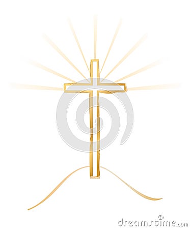 Golgotha cross Stock Photo