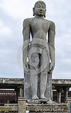 Gomateshwara statue Stock Photo