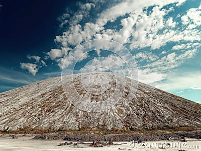 GOMEL, BELARUS. lifeless desert against a blue sky Stock Photo