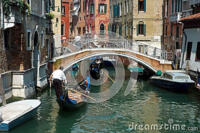 Gondola ride Stock Photo